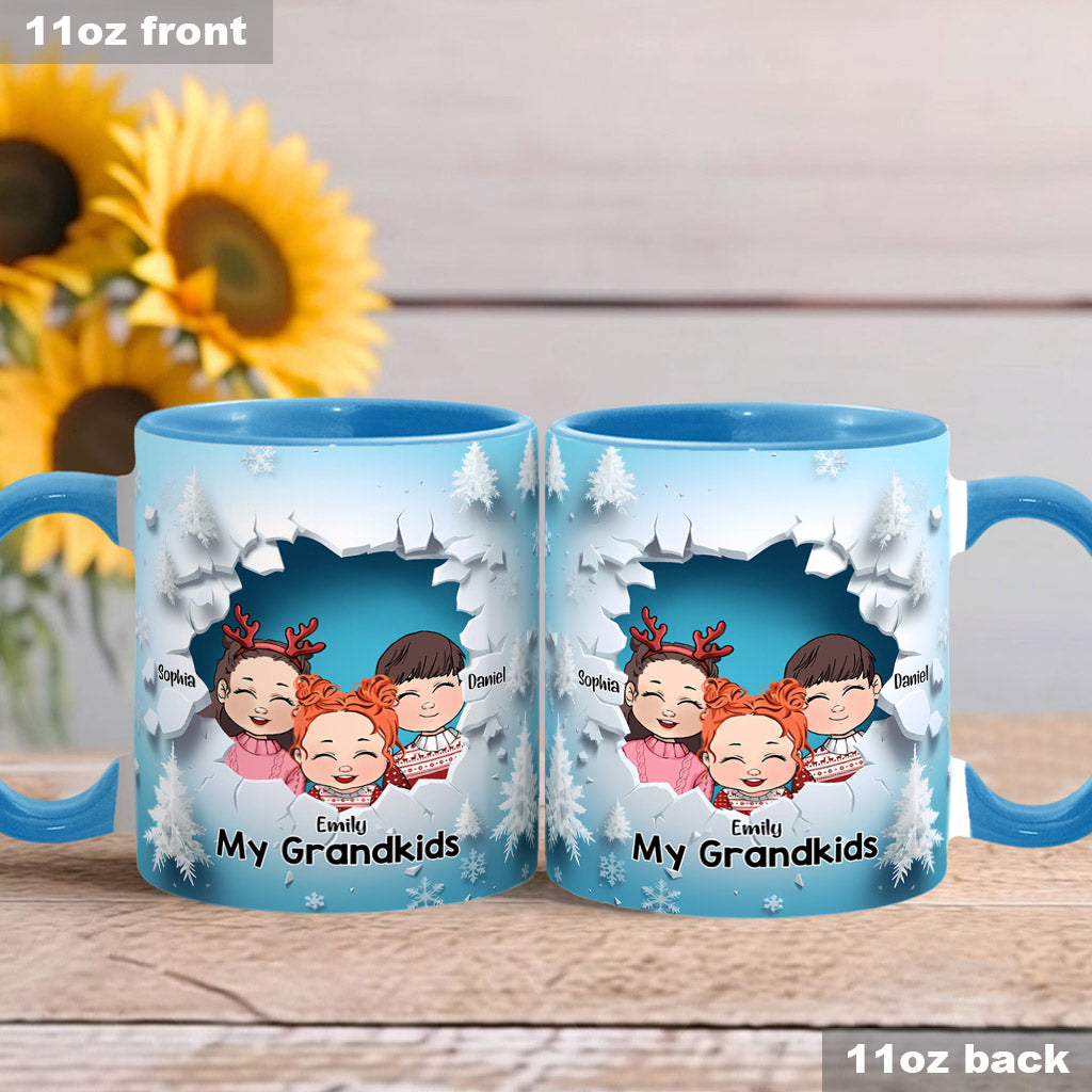 Meine Enkelkinder – Personalisierte Tasse mit Oma-Akzent