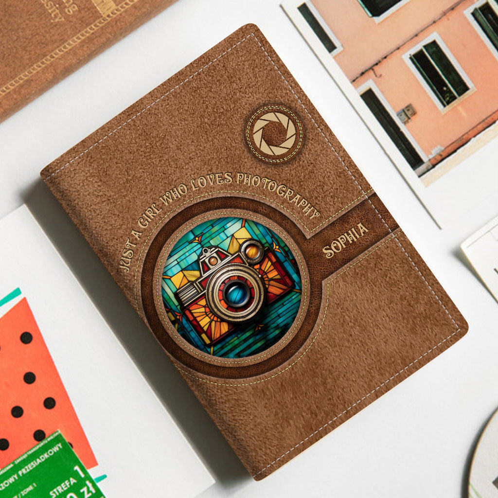 Einfach ein Mädchen, das die Fotografie liebt – personalisierter Fotografie-Passhalter