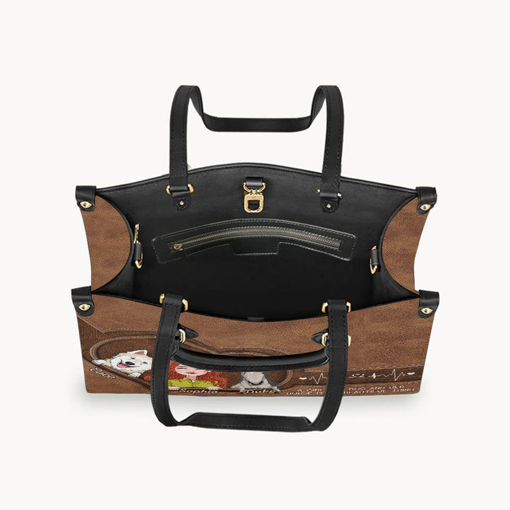 What A Beautiful Thing - Personalized Horse Leather Handbag