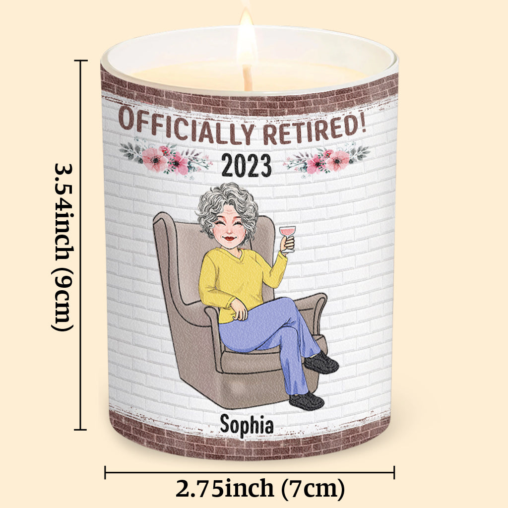 Relax And Enjoy The Ride - Personalized Retired Candle With Wooden Lid