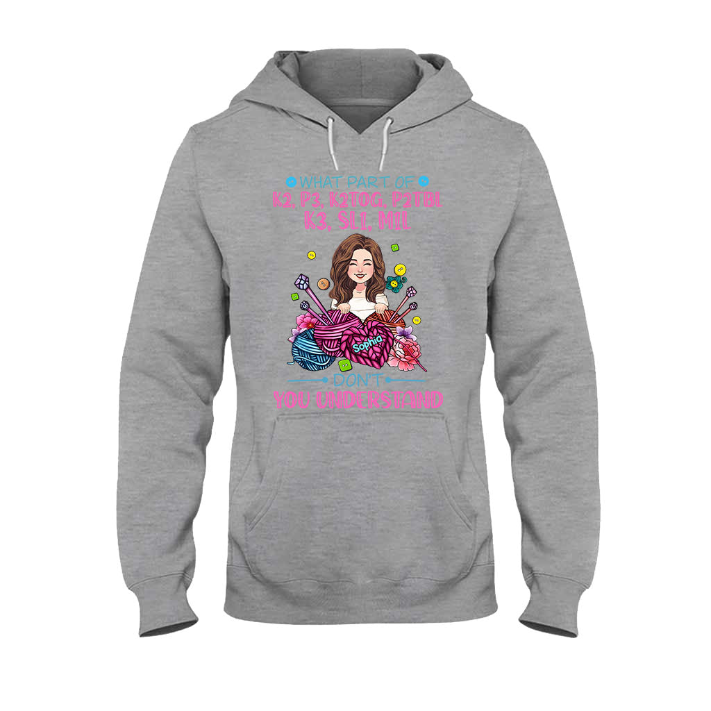 Verstehst du das nicht? – Personalisiertes Strick-T-Shirt und Hoodie