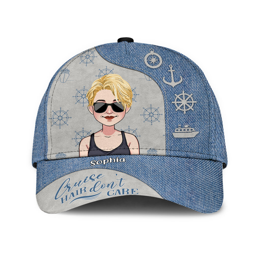 Cruise Hair Don't Care - Personalized Cruising Classic Cap