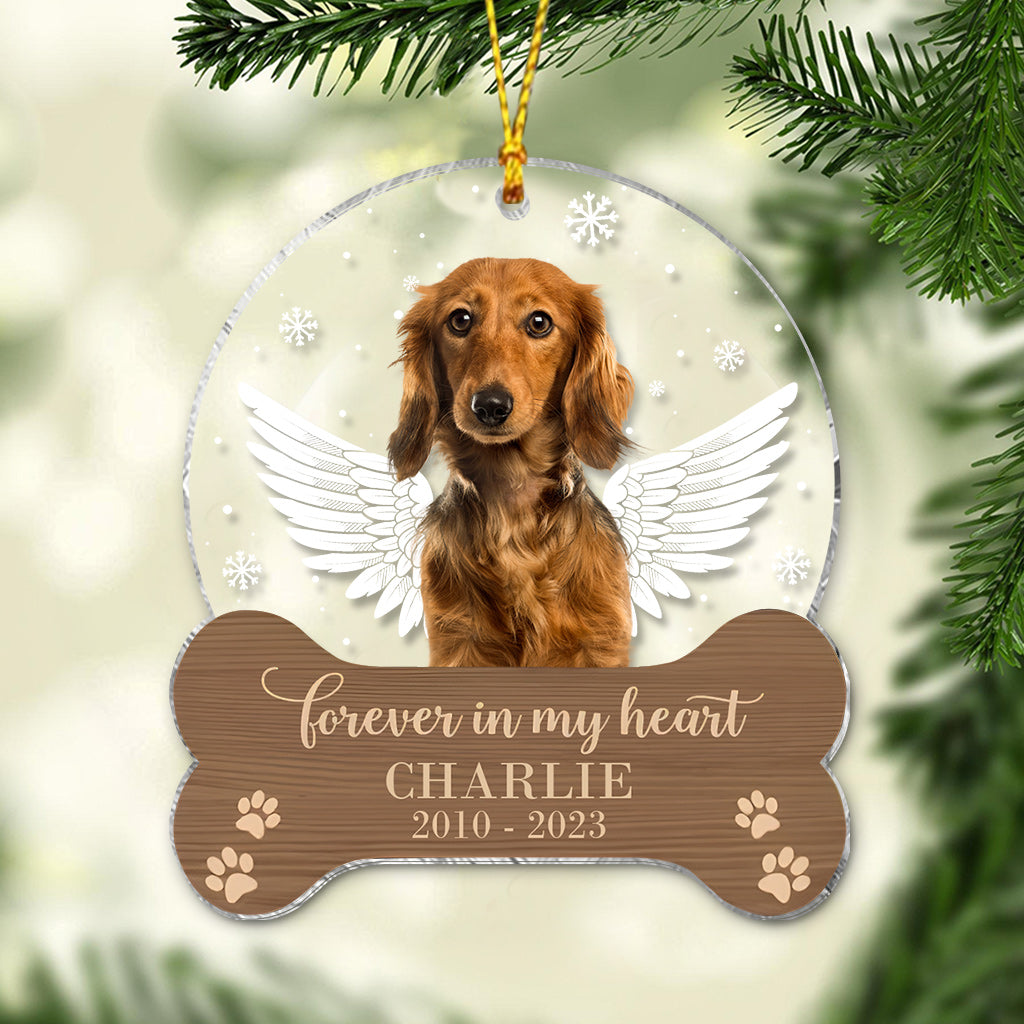 Forever Loved - Personalized Dog Transparent Ornament