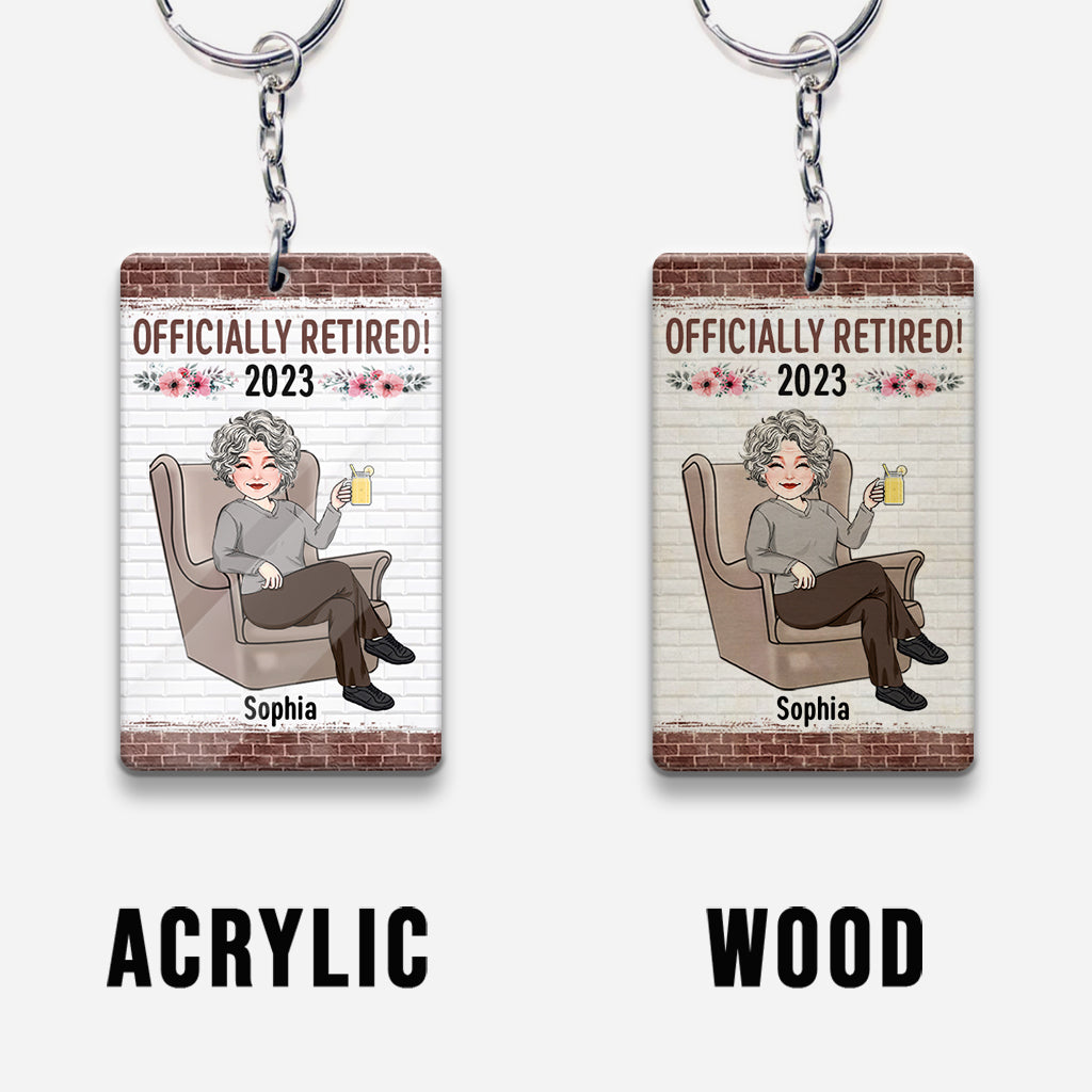 Relax And Enjoy The Ride - Personalized Retired Keychain