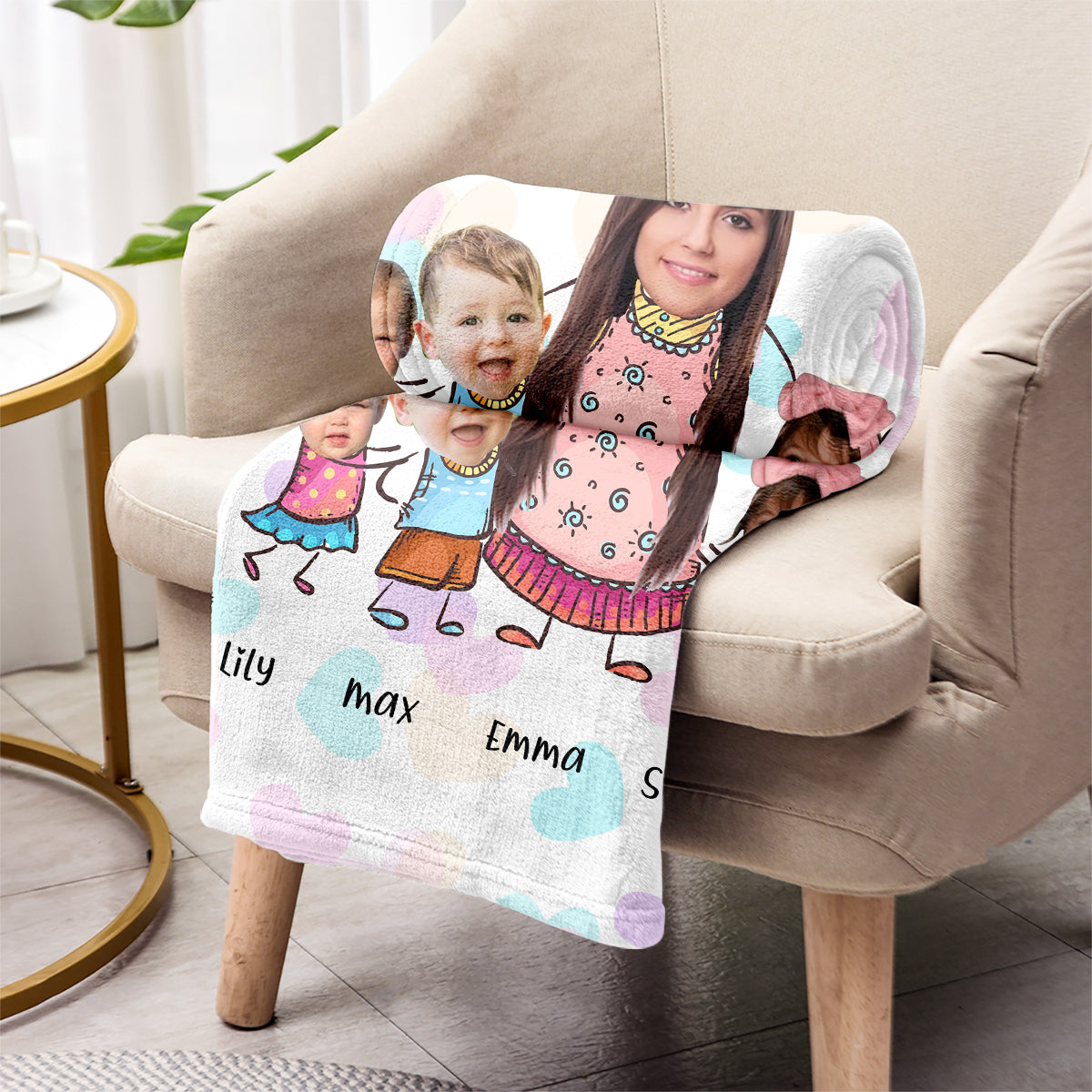 Best Grandma Ever - Gift for grandma, mom - Personalized Blanket
