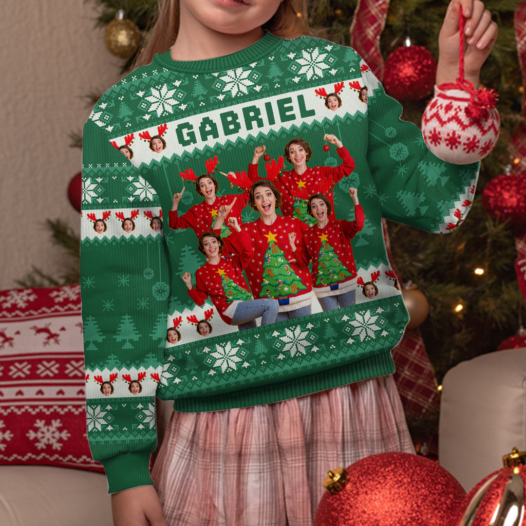 Voici mon pull moche - Pull moche de Noël personnalisé