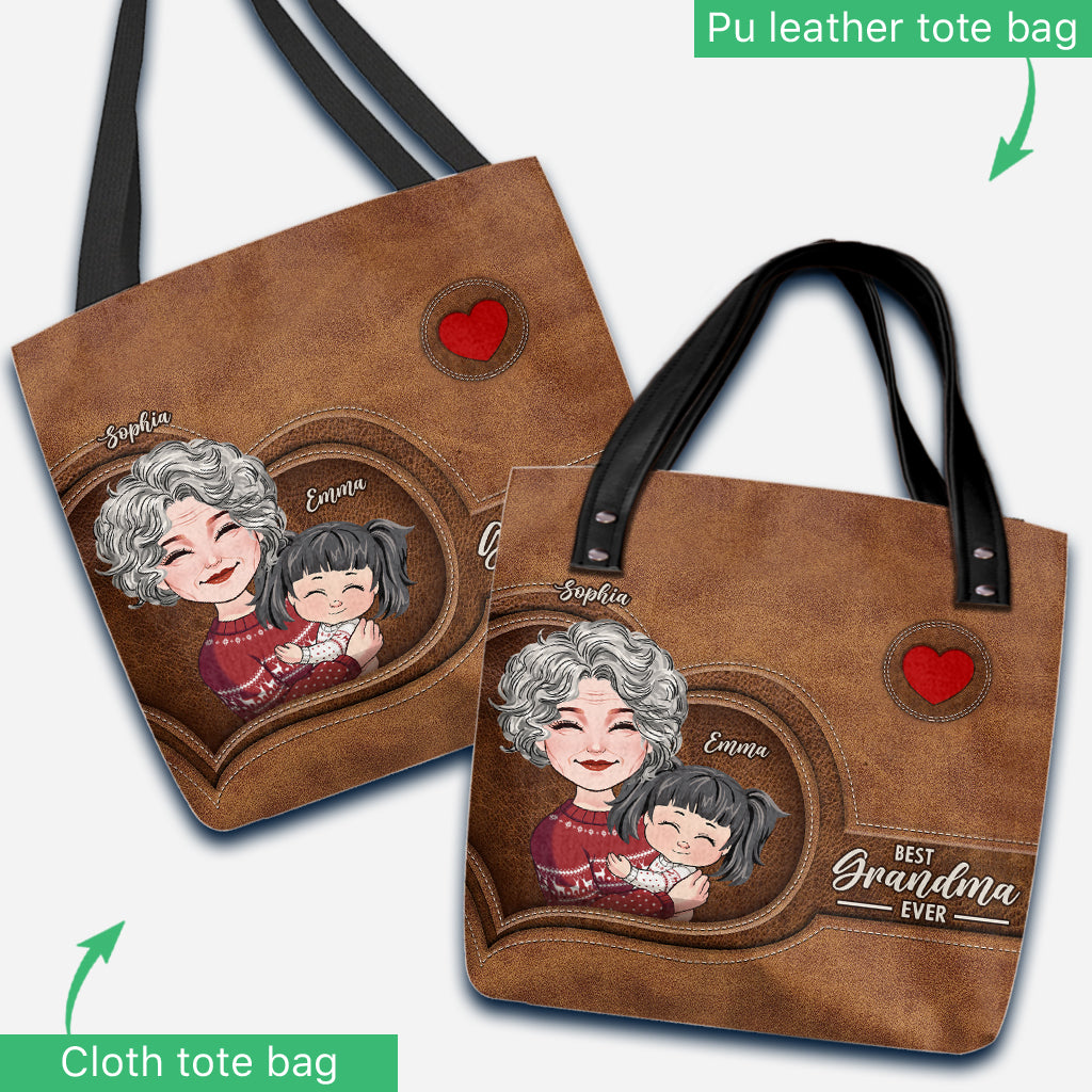 Best Grandma Ever - Personalized Grandma Tote Bag