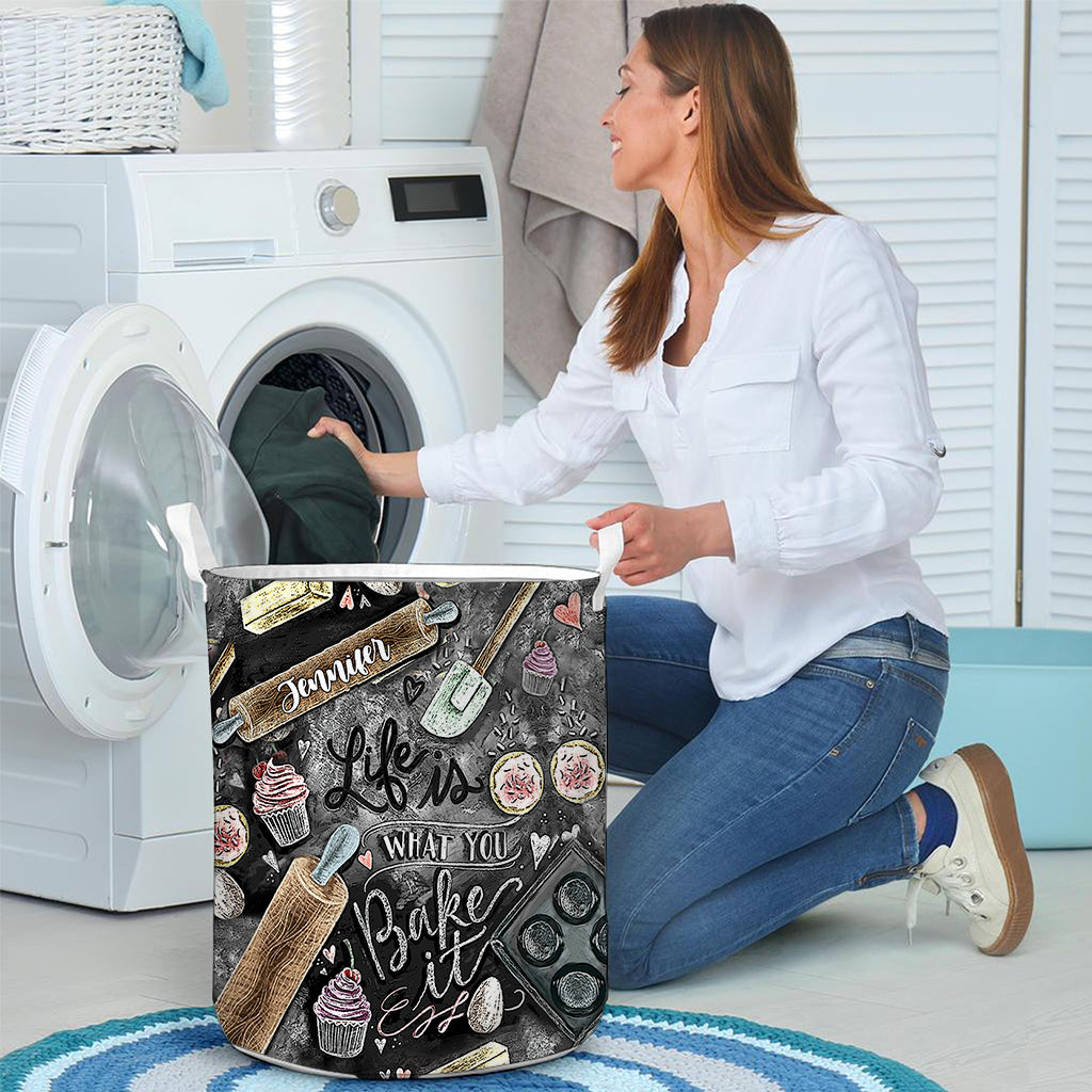 Life Is What You Bake It - Personalized Baking Storage Basket