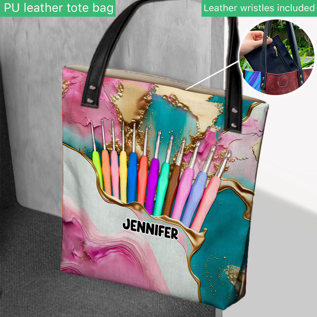 Love Crocheting - Personalized Crocheting Tote Bag