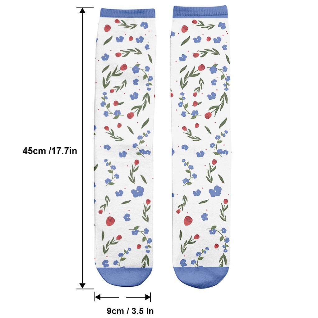 Roses Are Red - Personalized Couple Socks