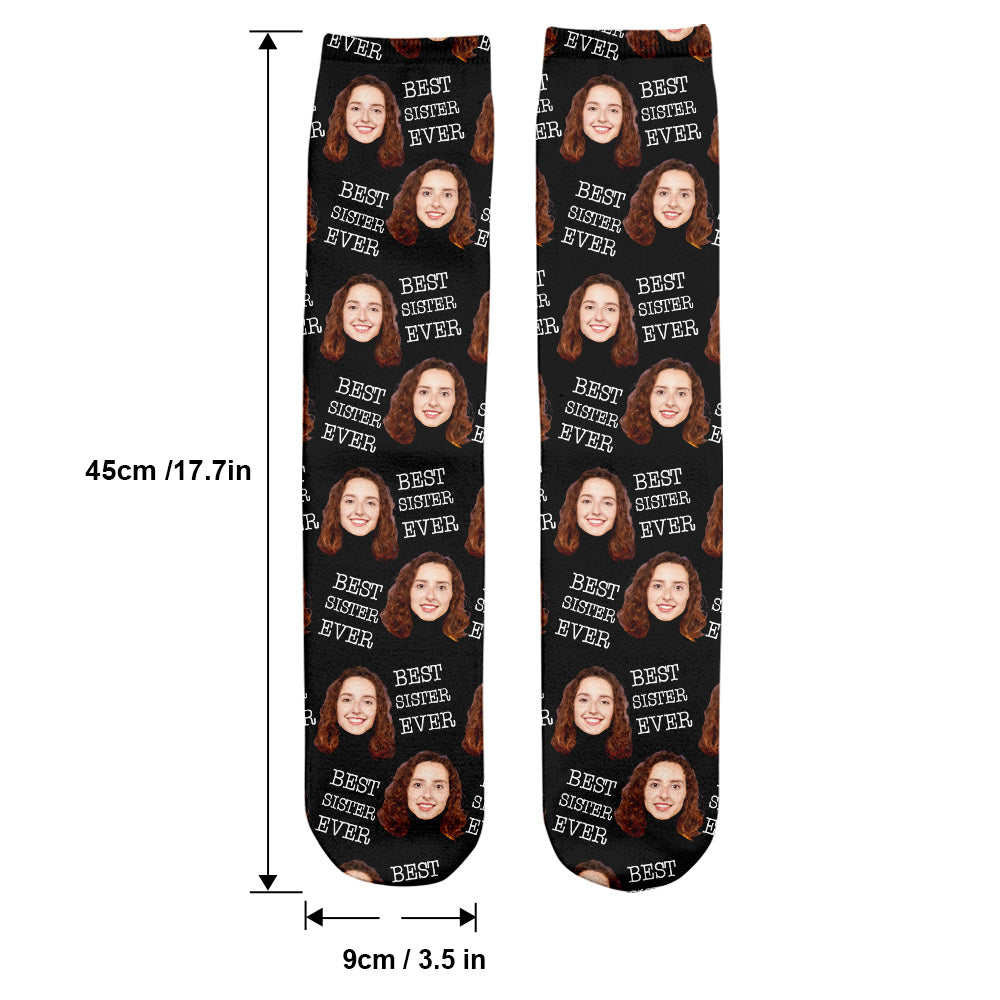 Custom Face - Personalized Sibling Socks