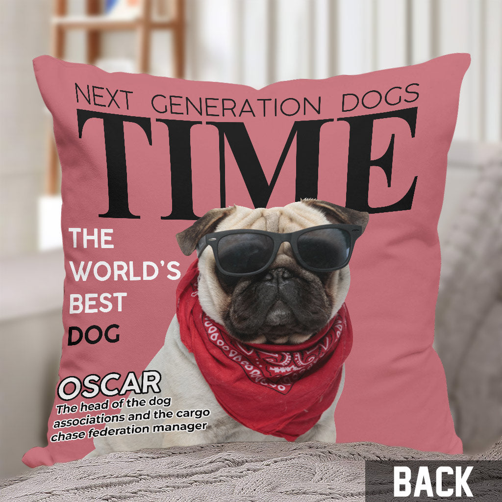 The World's Best Dog - Personalized Dog Throw Pillow