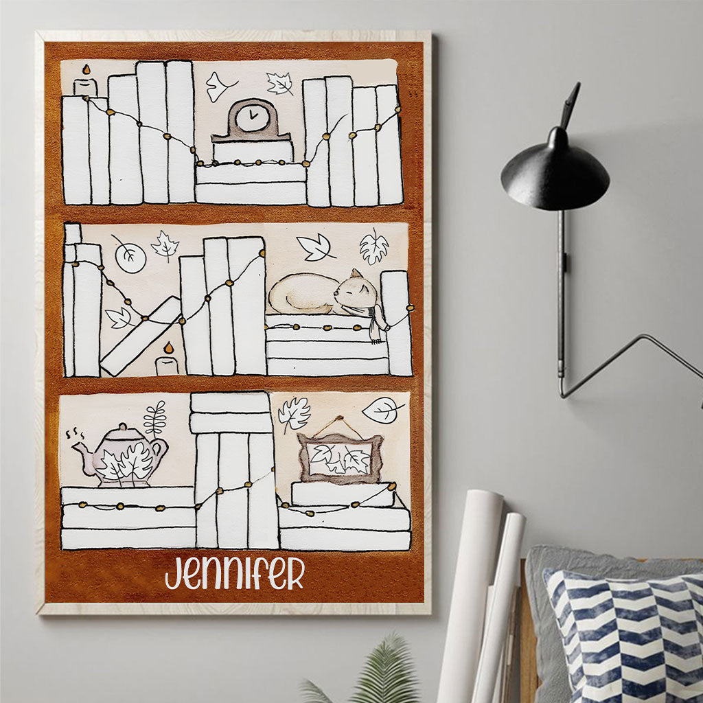 Four Seasons Reading Tracker - Personalized Book Canvas And Poster