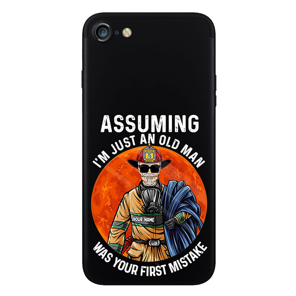 Your Mistake - Personalized Firefighter Clear Phone Case
