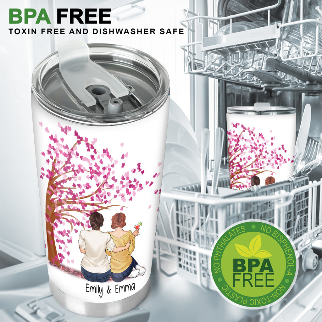 Ich würde für dich durchs Feuer gehen – personalisierter Schwester-Trinkbecher