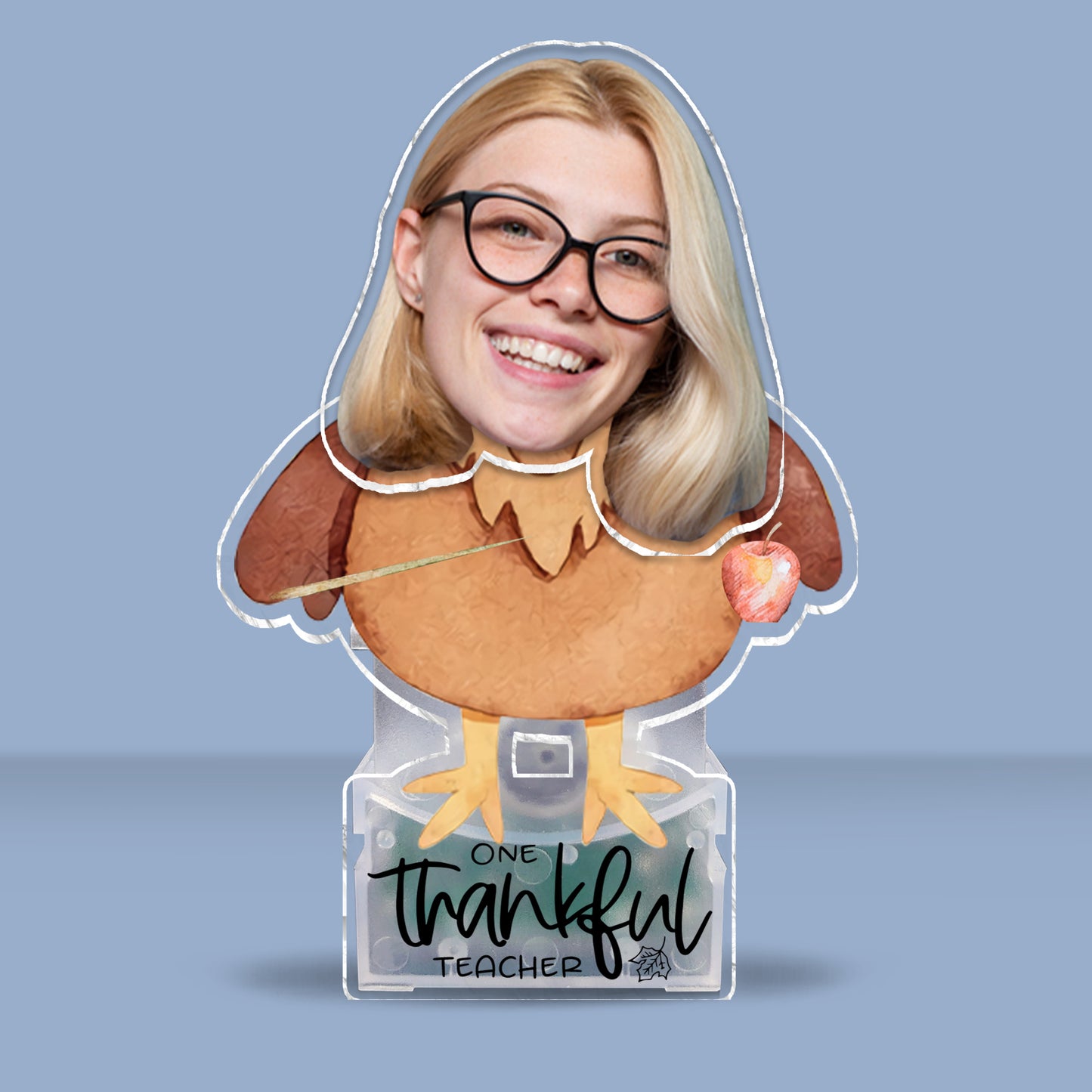 One Thankful Teacher - Personalized Teacher Custom Shaking Head