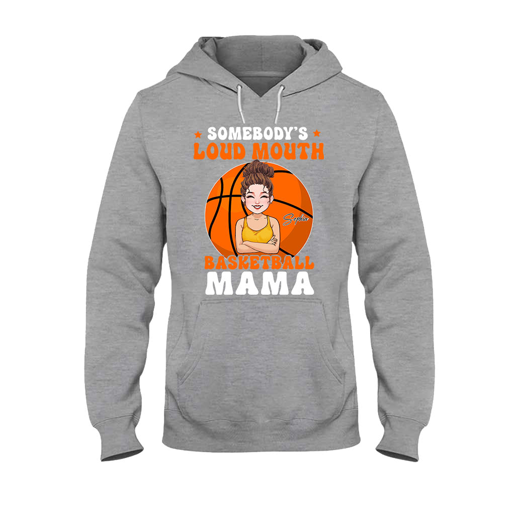 Loud Mouth Basketball Mama - Personalized Basketball T-shirt And Hoodie