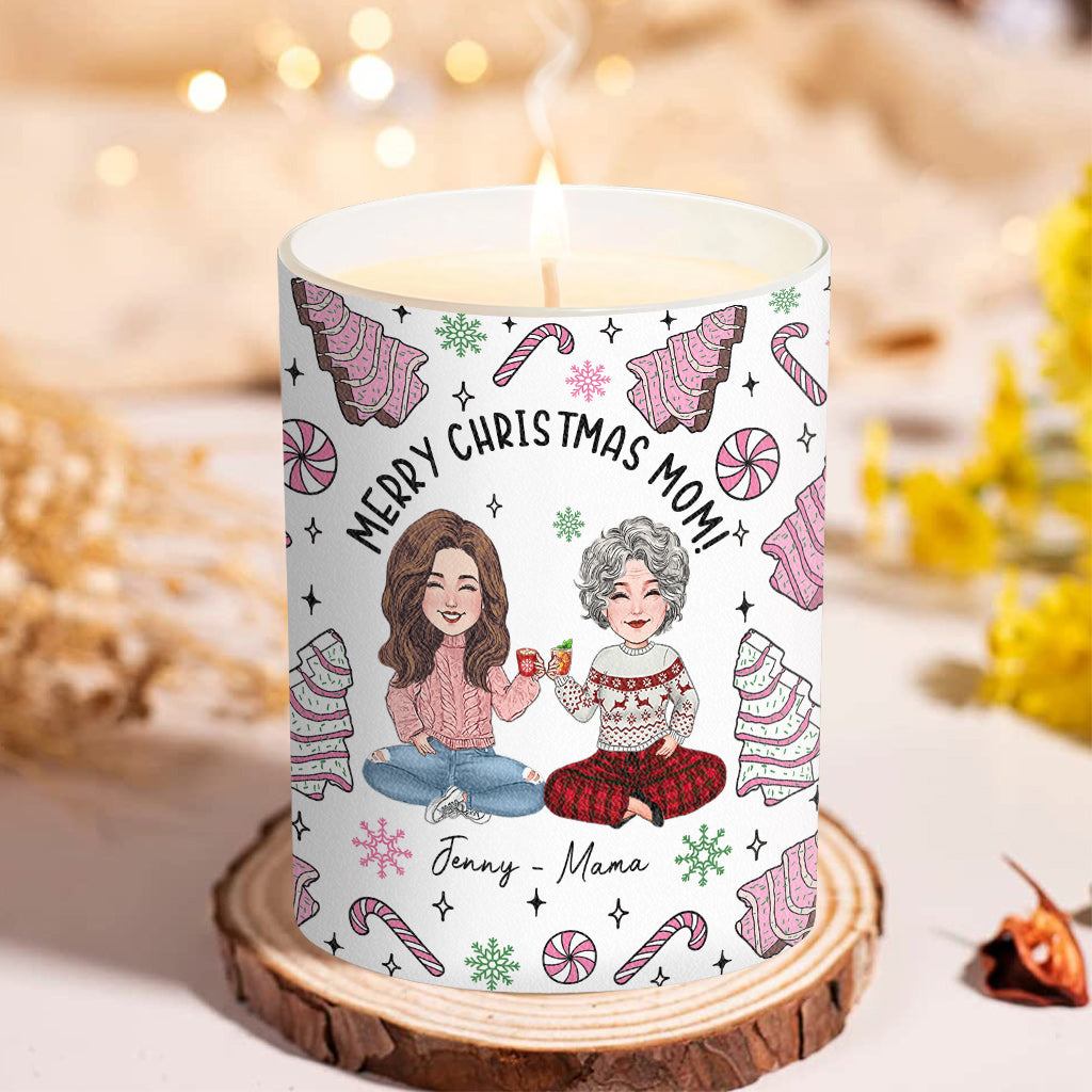 Instead Of Grandkids - Gift for mom - Personalized Candle With Wooden Lid