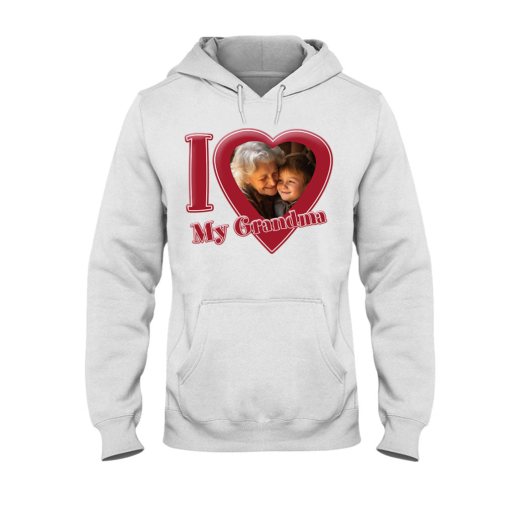 Ich liebe meine Oma/Nana/Mama... - Personalisiertes Oma-T-Shirt und Hoodie