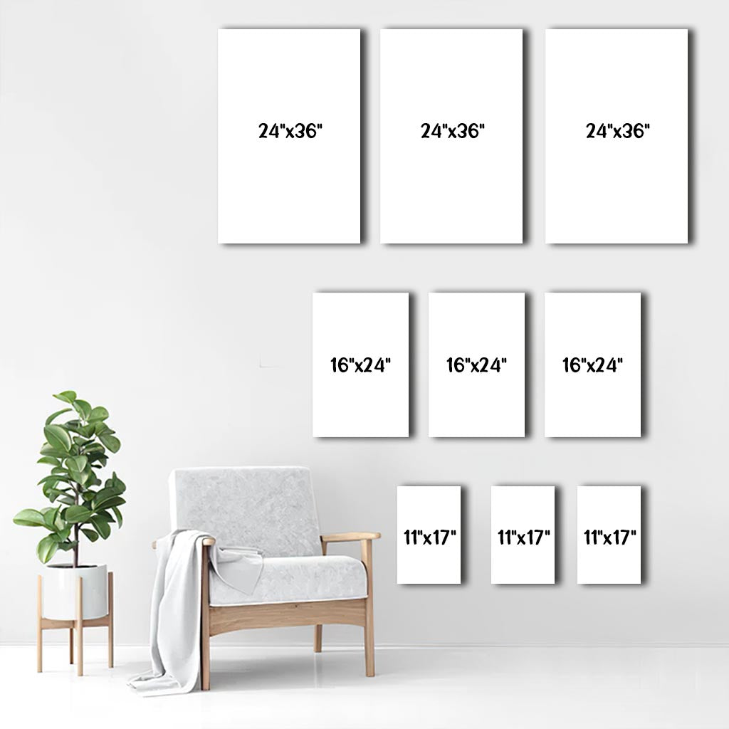 From Hello Till I Do - Personalized Husband And Wife Poster & Canvas Set