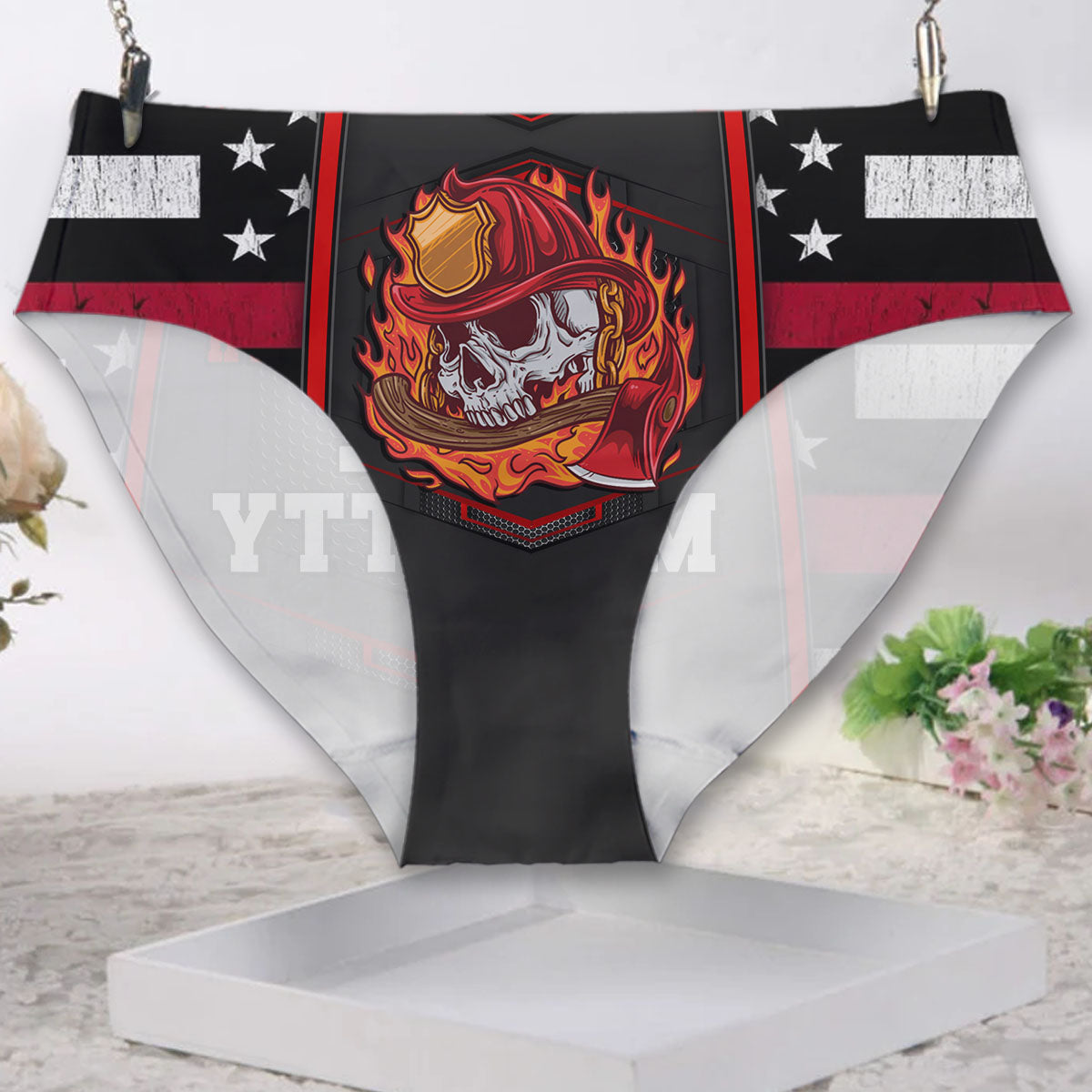 Feuerwehrmann rettet meine Katze – Personalisierte Feuerwehr-Damenslips