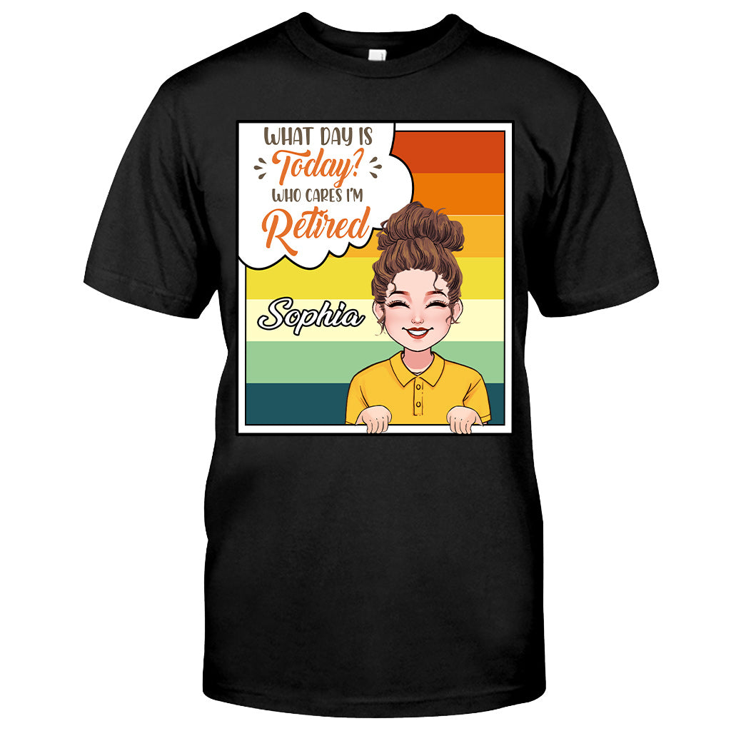 Quel jour sommes-nous ? - T-shirt et sweat à capuche personnalisés pour retraités