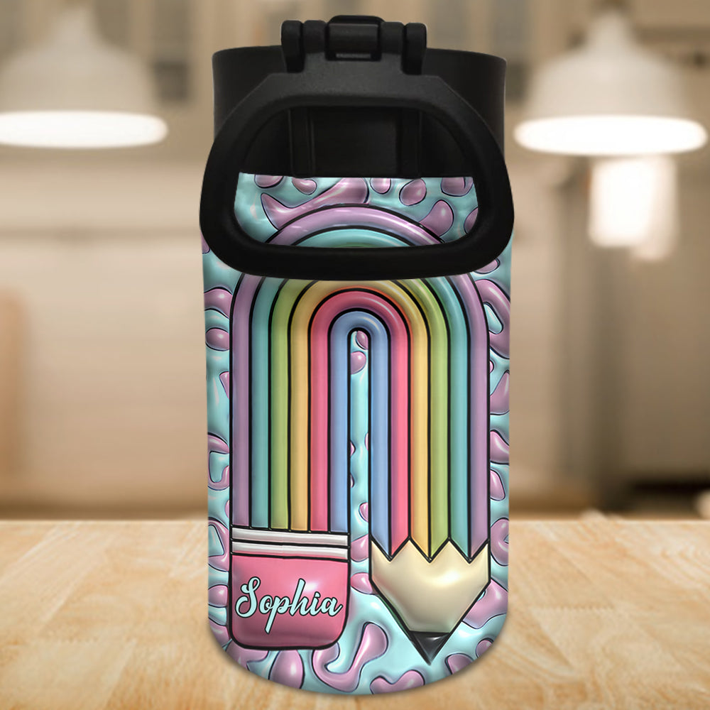 Teacher Life - Personalized Teacher Kids Water Bottle