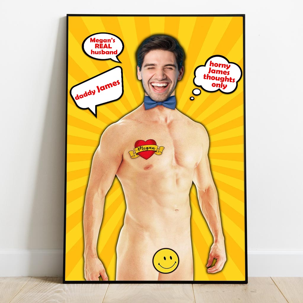 The Man The Myth The Legend - Personalized Husband And Wife Canvas And Poster