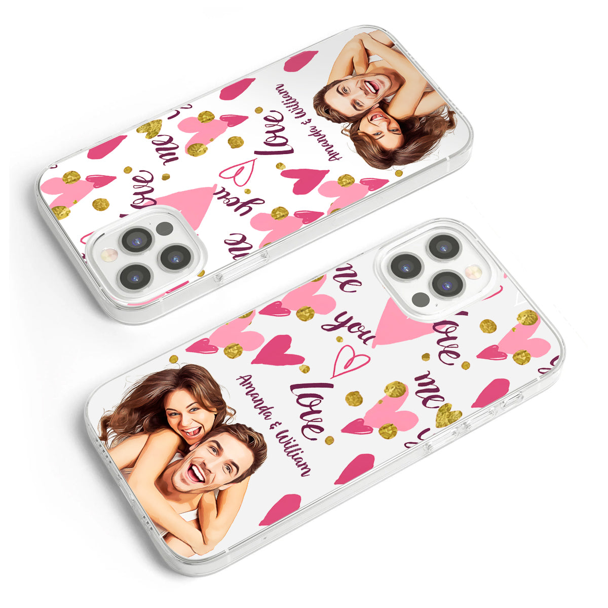 I'm Yours - Personalized Couple Clear Phone Case