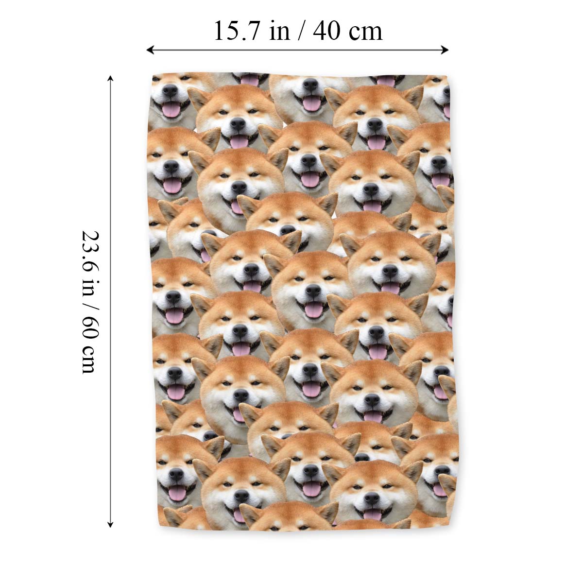 Niedliches Hunde- und Katzenmotiv – Geschenk für Hunde- und Katzenliebhaber – Personalisiertes Handtuch