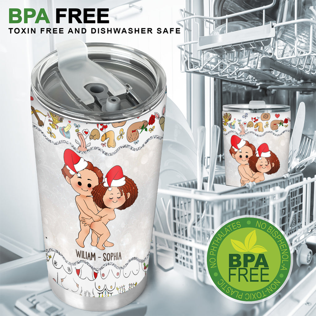 All I Want For Christmas - Personalized Couple Tumbler