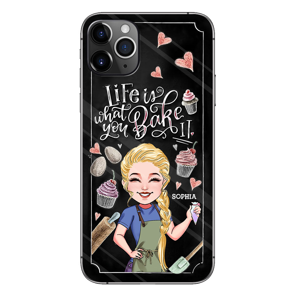 Life Is What You Bake It - Personalized Baking Phone Case
