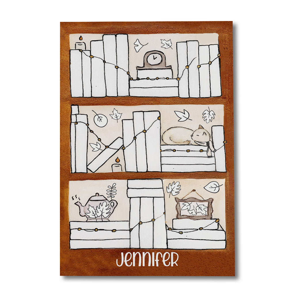 Four Seasons Reading Tracker - Personalized Book Canvas And Poster