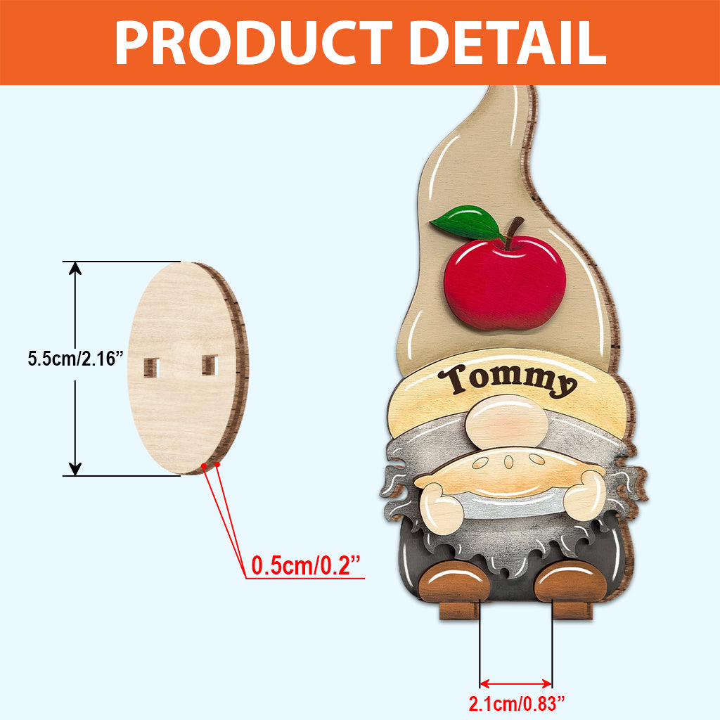Thanksgiving Gnomes - Personalized Thanksgiving Freestanding Wood Plaque