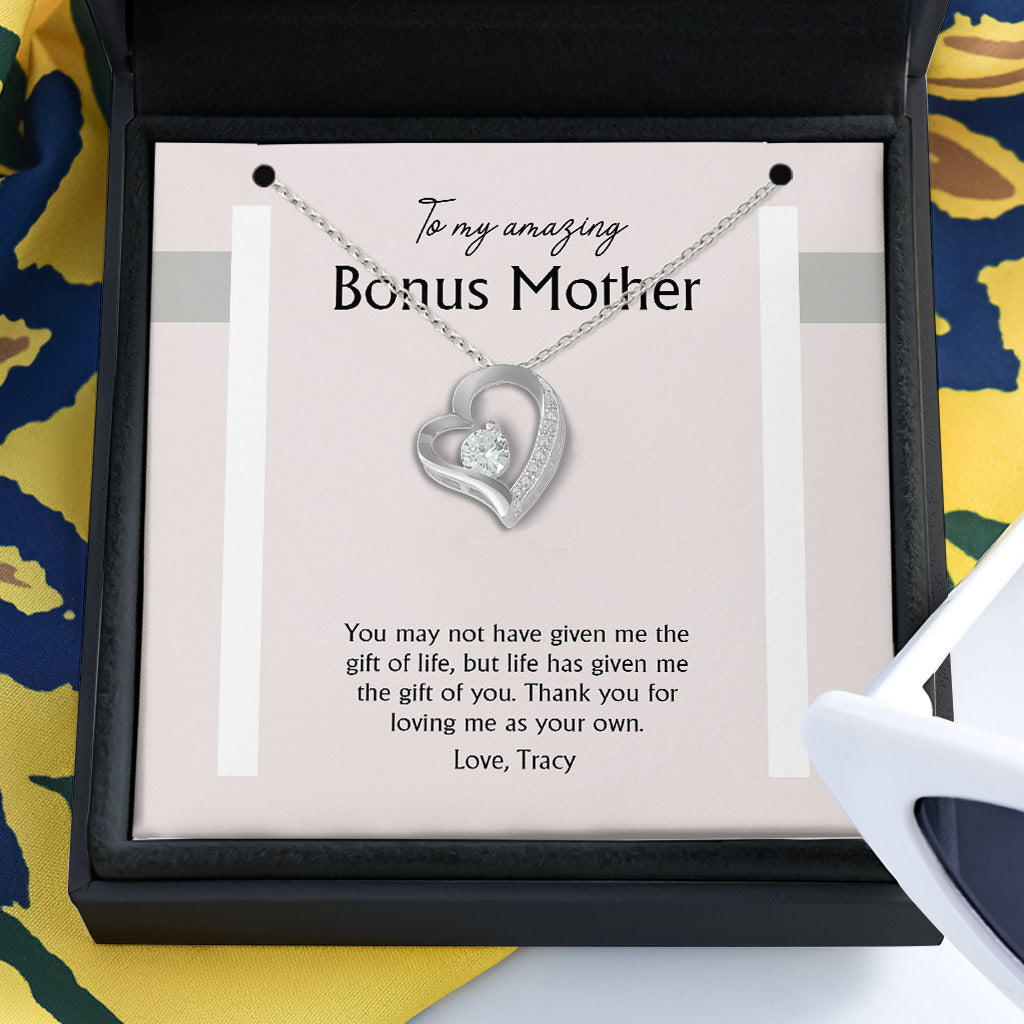To My Amazing Bonus Mother - Personalized Step Mom Necklace
