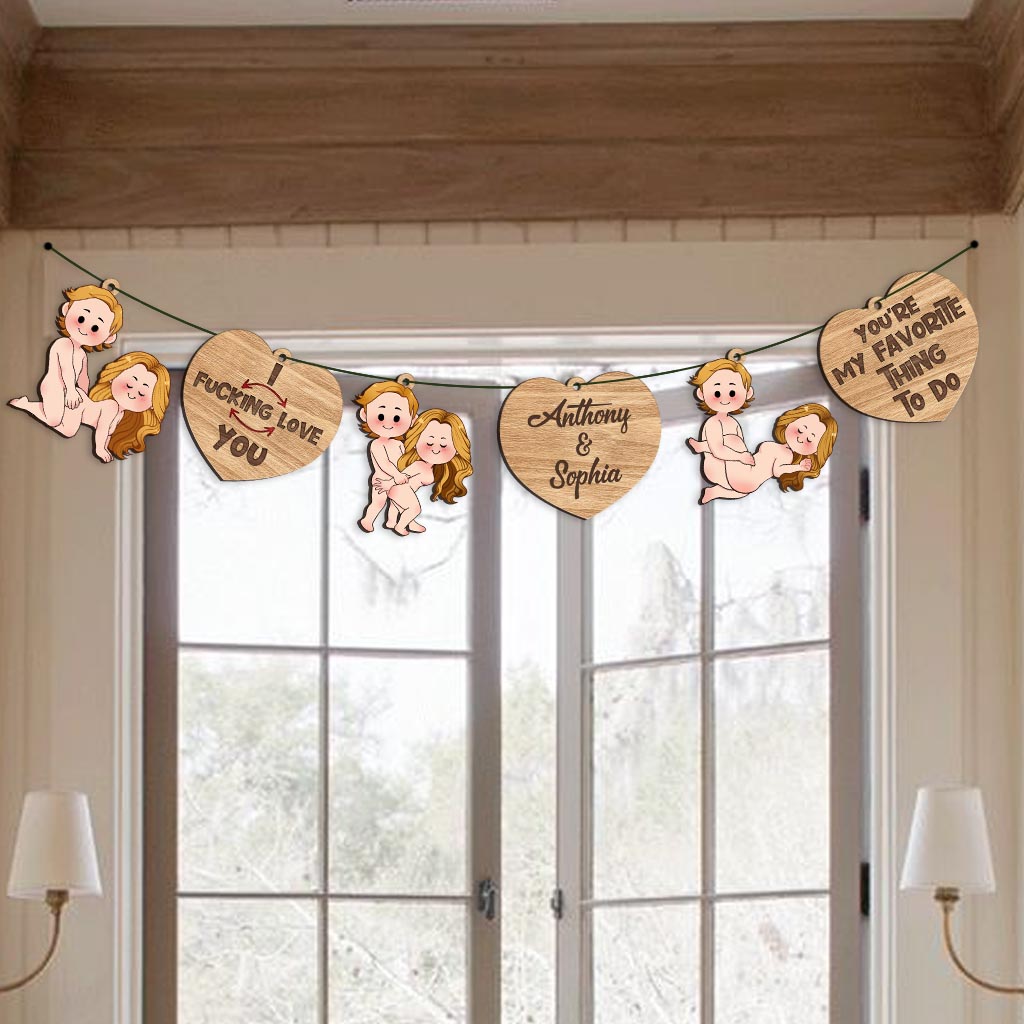 I Love You - Personalized Couple Garland