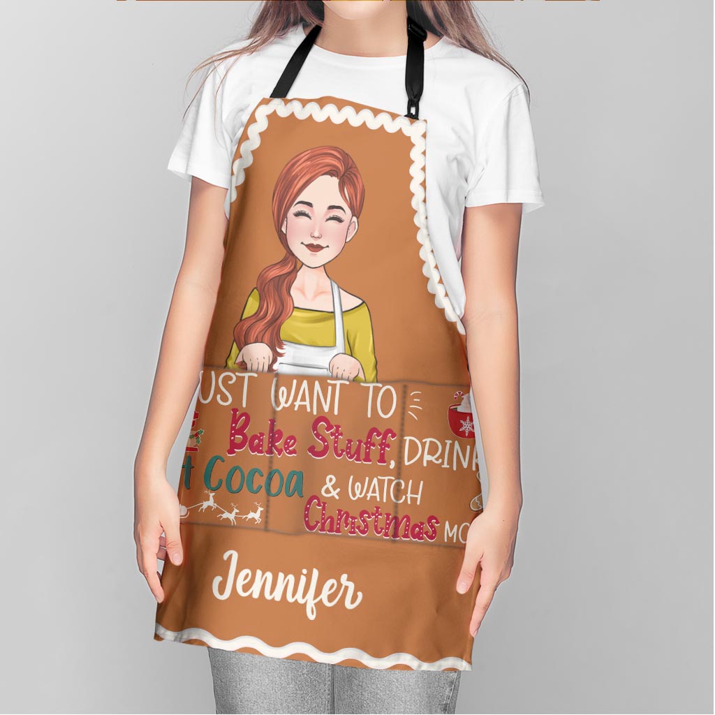 I Just Want To Bake Stuff - Personalized Baking Apron