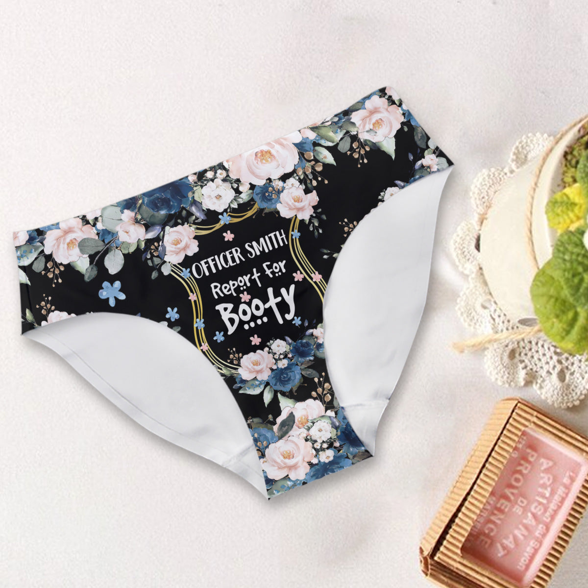 Officer Report For Booty - Personalized Police Officer Women Briefs