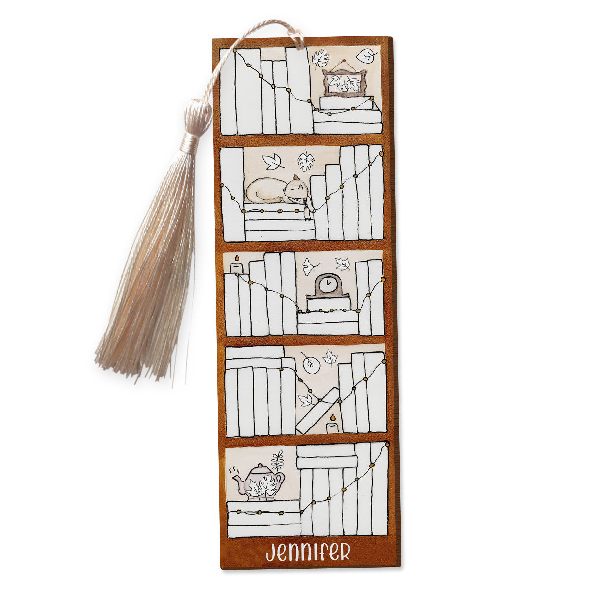 Four Seasons Reading Tracker - Personalized Book Bookmark
