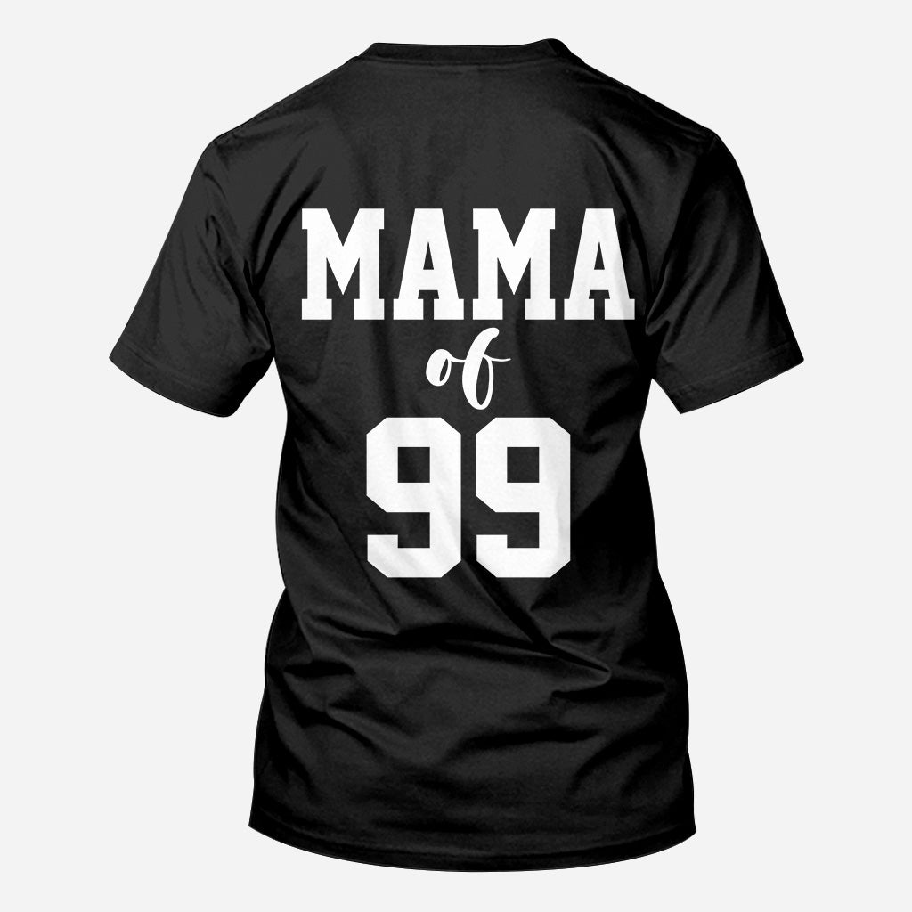 Maman, grand-mère, fière fan de foot - Cadeau football pour maman, grand-mère, épouse, elle - T-shirt personnalisé intégral