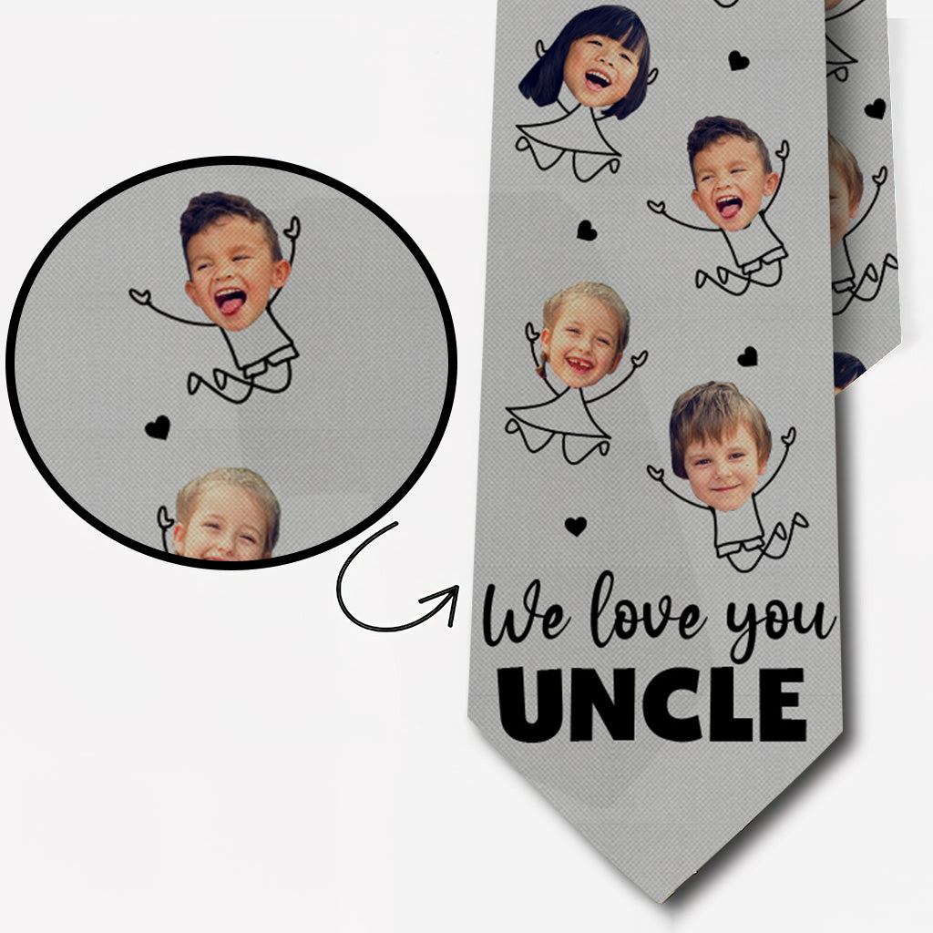 We Love You Dad - Gift for dad, grandpa, uncle, brother, husband - Personalized Necktie