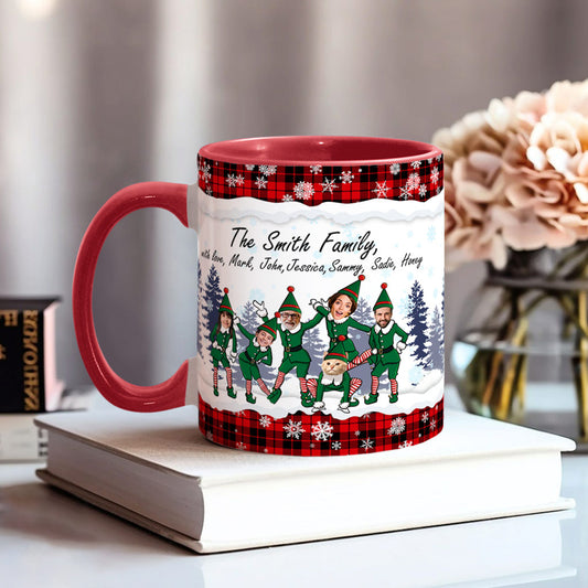 Merry Christmas - Personalized Family Accent Mug