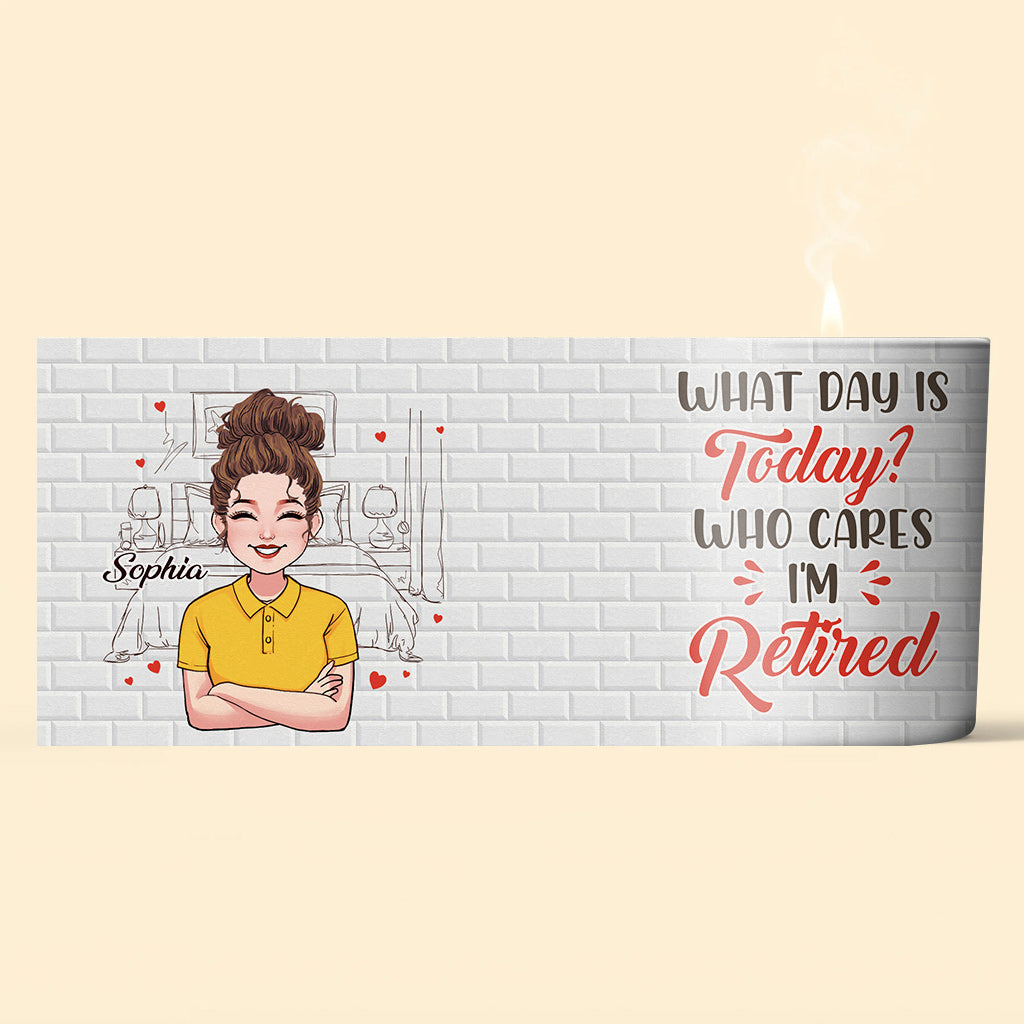 What Day Is Today - Personalized Retired Candle With Wooden Lid