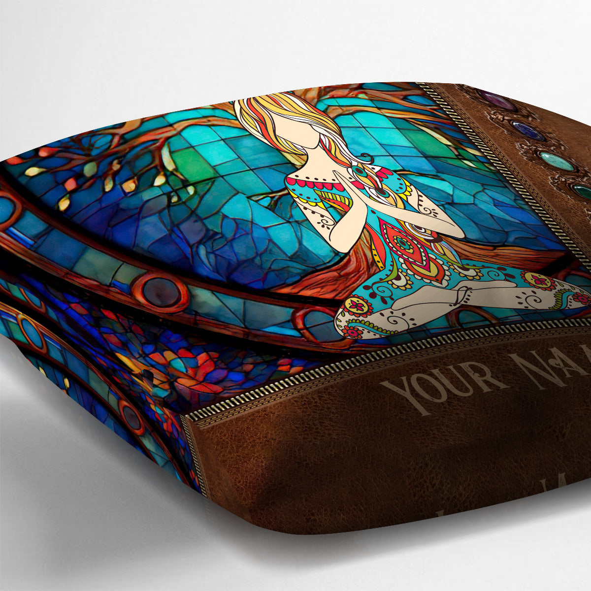 Namaste Green – Personalisiertes Yoga-Kissen