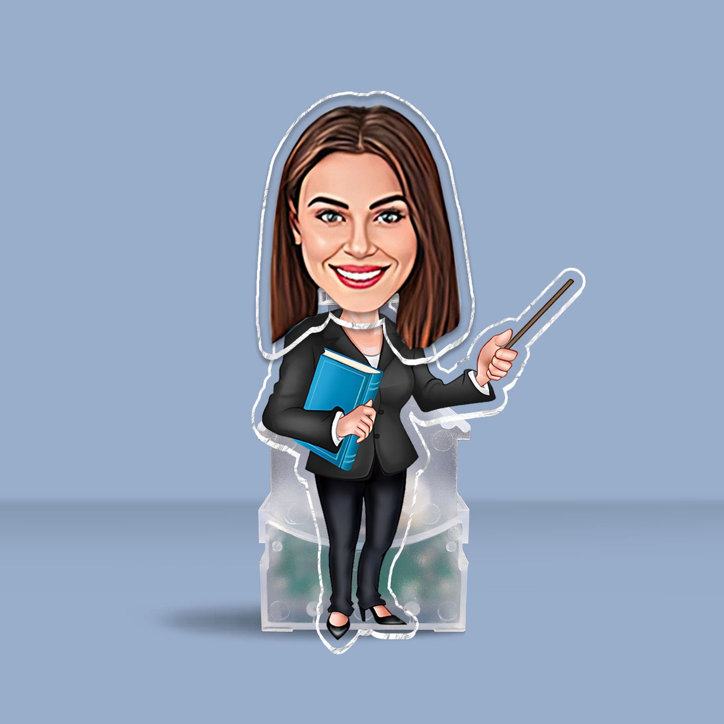 Lustige Fotofigur – Personalisierter Lehrer-Wackelkopf