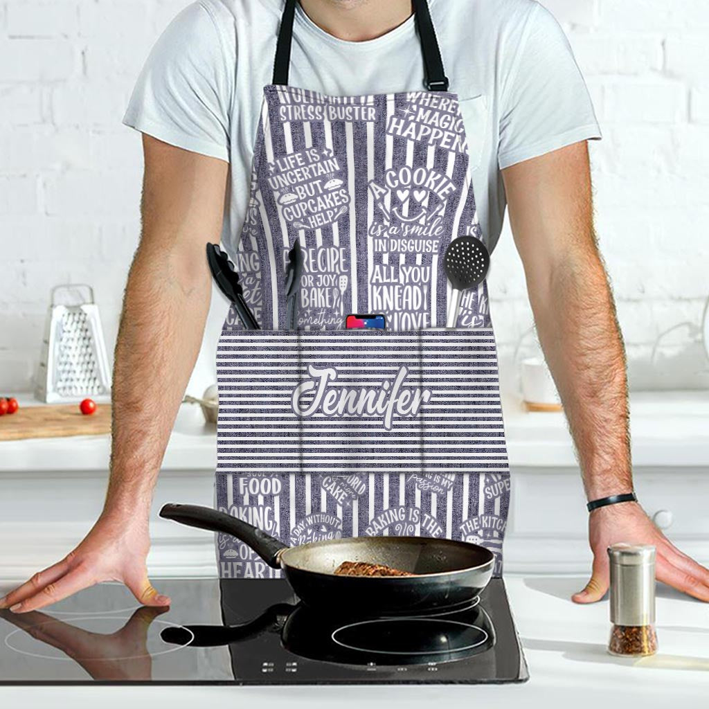 Baking Is A Work Of Heart - Personalized Baking Apron