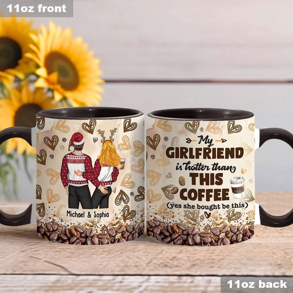 My Wife Is Hotter Than This Coffee - Personalized Couple Accent Mug