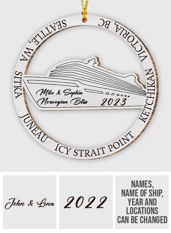 Kreuzfahrtliebe – Personalisierter Kreuzfahrtschmuck