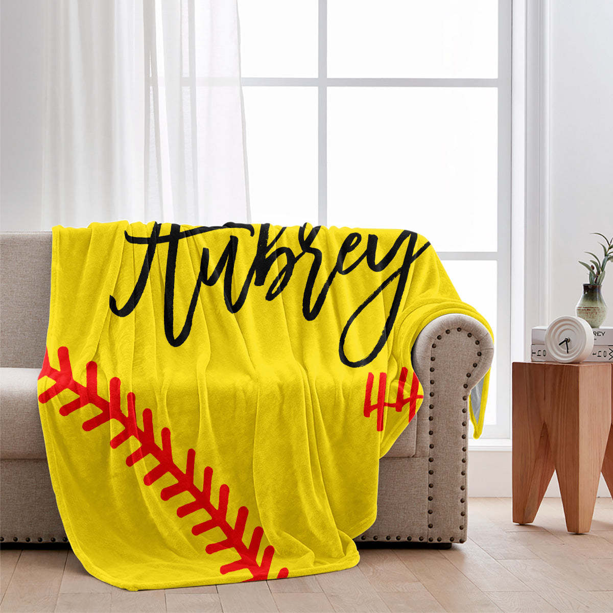 Softball-Fans – Personalisierte Softball-Decke