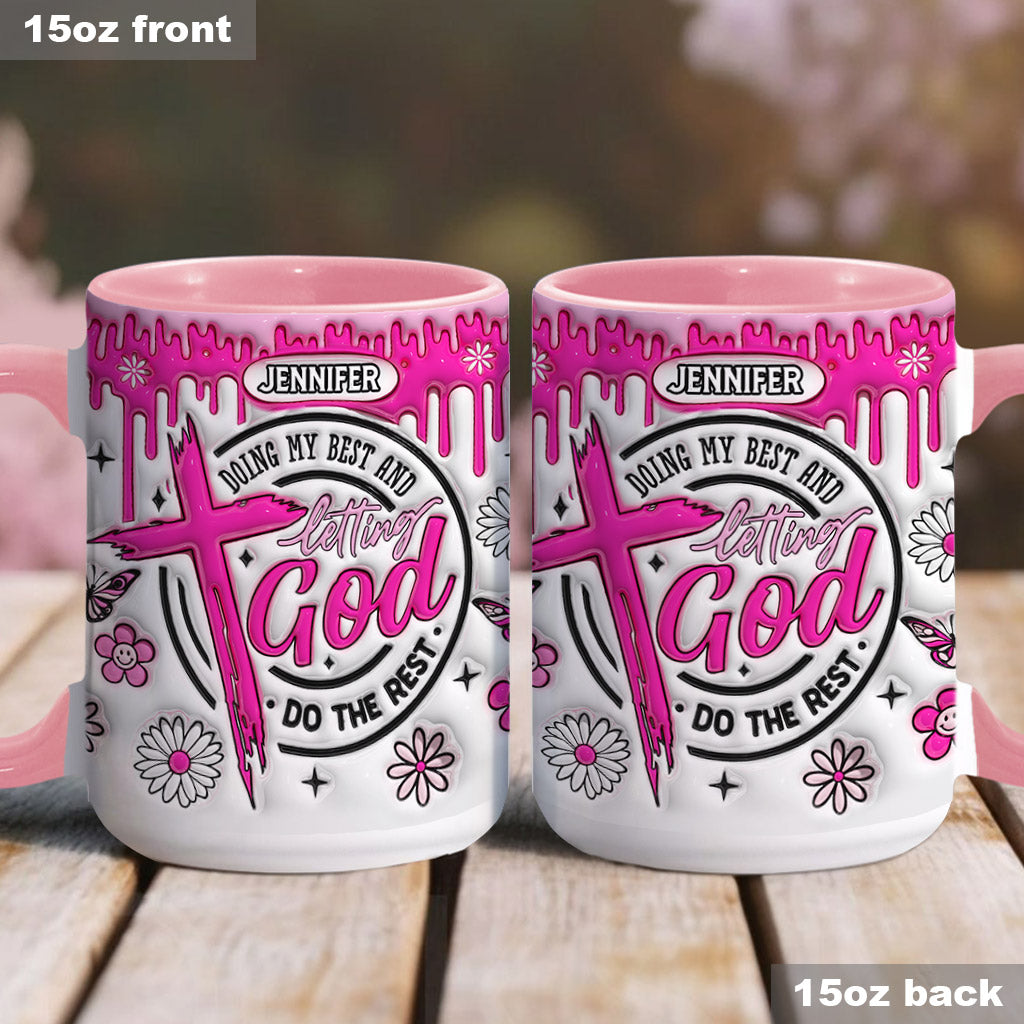 Ich gebe mein Bestes – Personalisierte Tasse mit christlichem Akzent